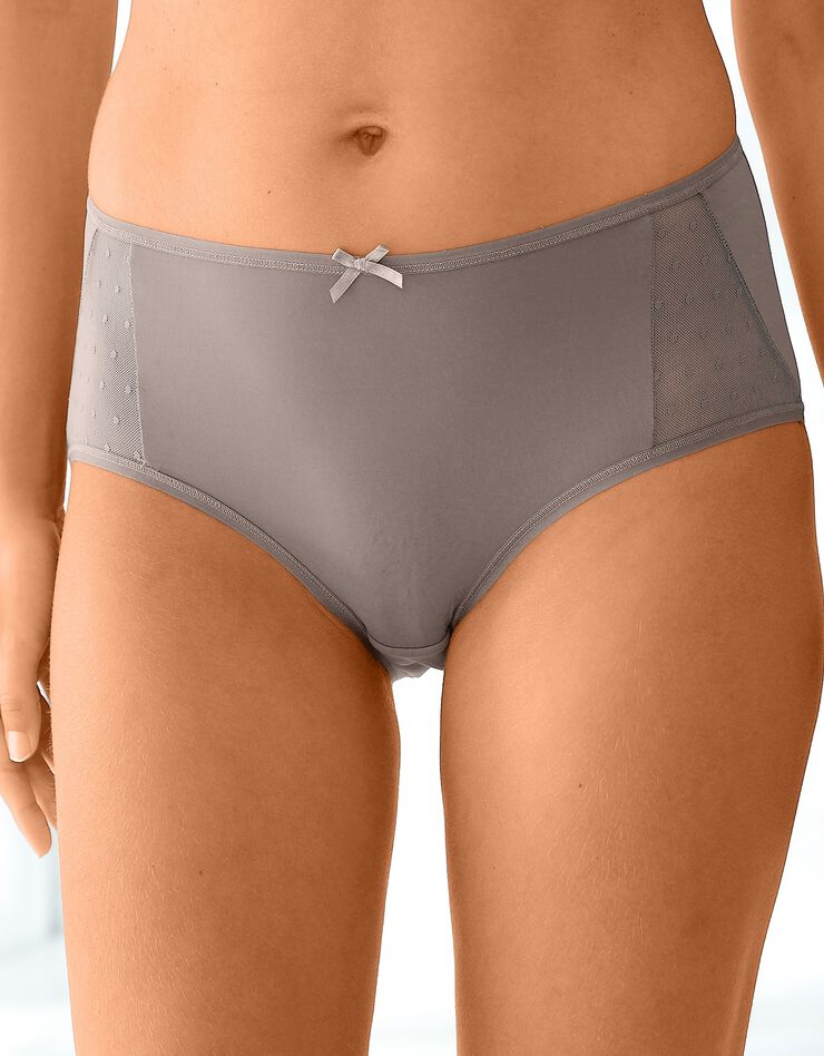 Culotte microfibre forme maxi – Lot de 2 (taupe) Culotte microfibre forme maxi – Lot de 2 (taupe)