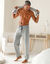Pantalon pyjama coton (gris chiné)