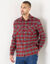 Chemise carreaux &eacute;cossais flanelle (bordeaux / gris)