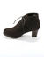 Bottines lacées à talon fantaisie (noir)