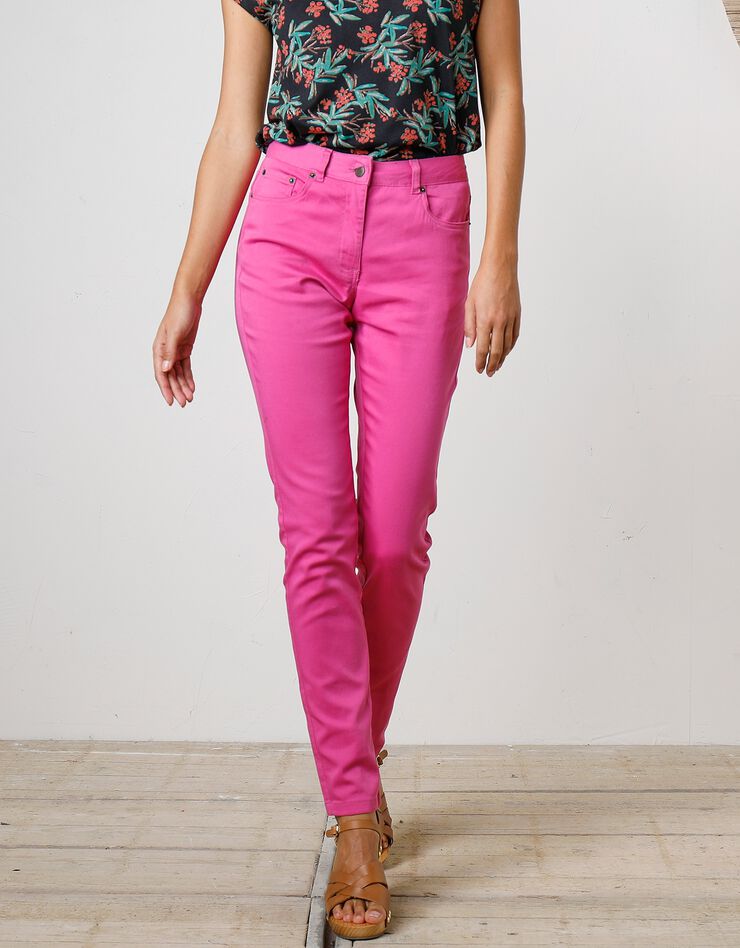 Pantalon fuselé couleur (rose) Pantalon fuselé couleur (rose)