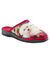 Chaussons mules impression photo "caniches" (rouge)