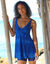 Robe de bain jupette boxer intégré (marine / bleu)