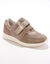 Baskets scratchées spécial pieds sensibles en tissu extensible (beige)