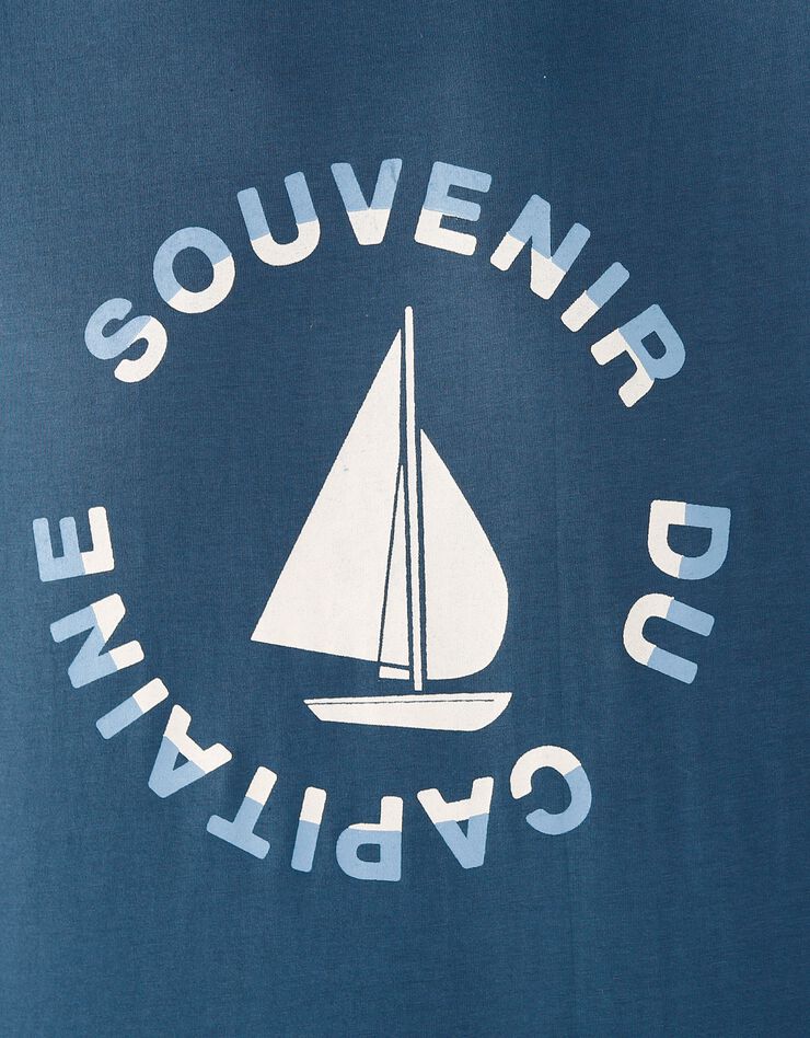 Tee-shirt pyjama manches longues motif bateau (bleu marine) Tee-shirt pyjama manches longues motif bateau (bleu marine)