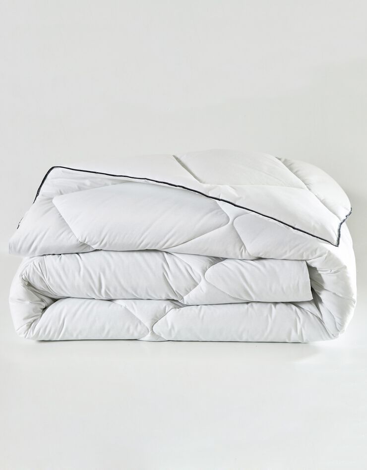 EDONA Couette confort 400 g/m² piquage serré fabriquée en France, collection "Intemporelle" (blanc)