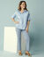 Chemise oversize Spécial Petites, manches longues, popeline (bleu)
