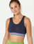 Brassière sport sans armatures - lot de 2 (parme + marine)