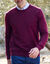 Pull uni col rond (bordeaux)