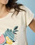 T-shirt manches courtes imprimé placé, Spécial Petites (sable)