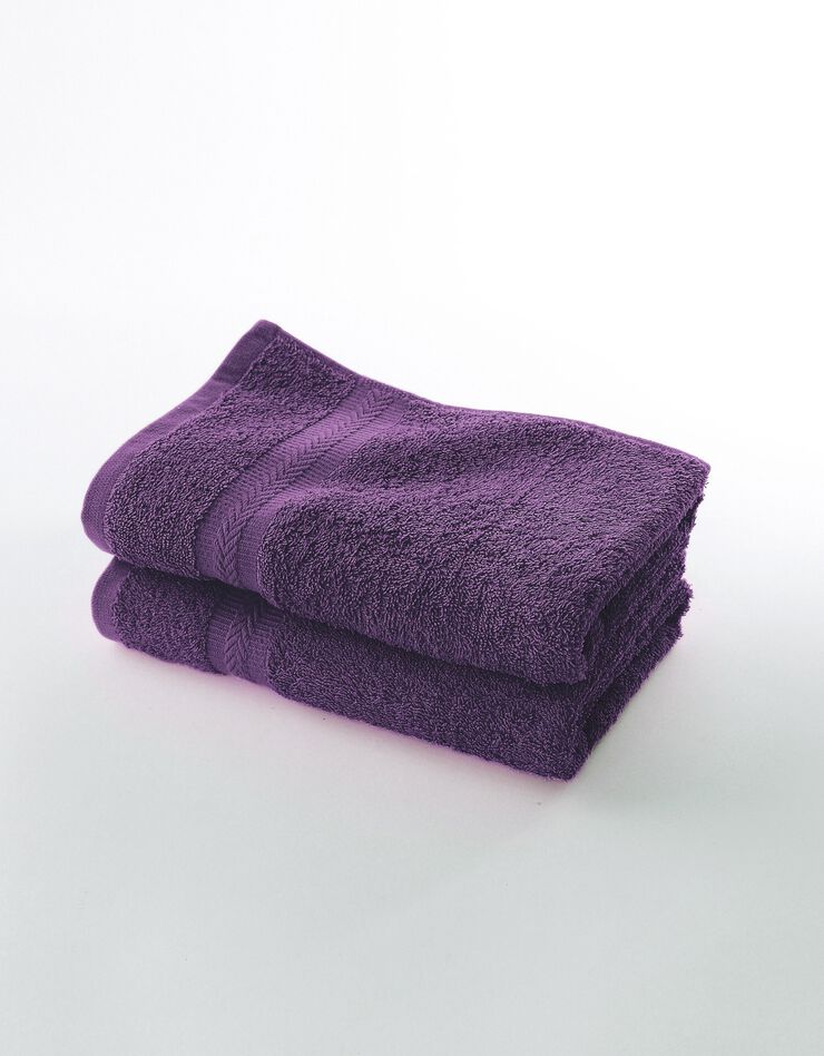 Eponge unie 420 g/m2 confort moelleux (aubergine)