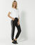 Pantalon jogging molleton bicolore (noir / blanc)