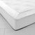 Drap-housse uni flanelle bonnets 32 cm (blanc)