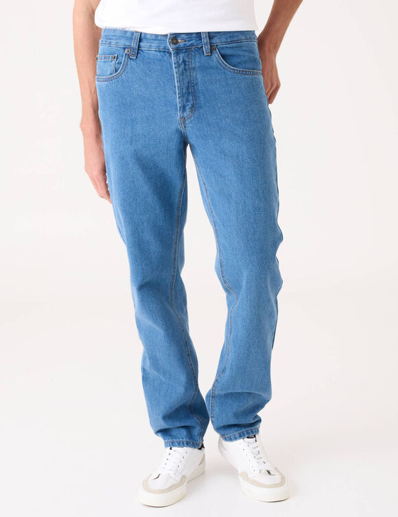 Jean droit basique 100% coton - L28 (bleached)
