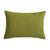 Coussin rectangulaire rayé (naturel / orange / vert)