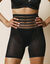 Panty maille et tulle sculptants - maintien intense (noir)