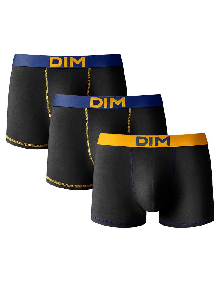 Boxer Mix & Colors - lot de 3 (noir / ocre) Boxer Mix & Colors - lot de 3 (noir / ocre)