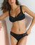 Culotte midi coton dentelle unie Coria - lot de 2 (noir)