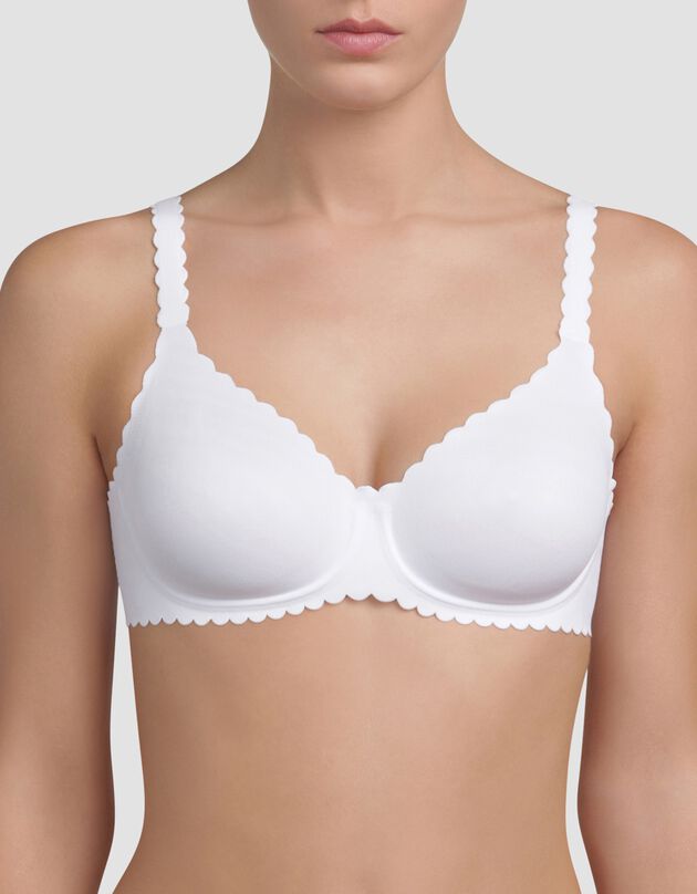 Soutien-gorge corbeille sans coutures Body Touch - avec armatures (blanc)