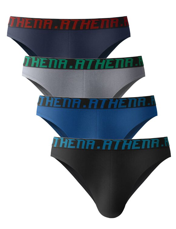 Slip My Petit Prix Athena® - lot 4 (noir + marine + bleu)