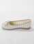 Ballerines noeud fantaisie en toile (gris / blanc)