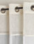 Voilage &eacute;tamine bicolore (blanc)