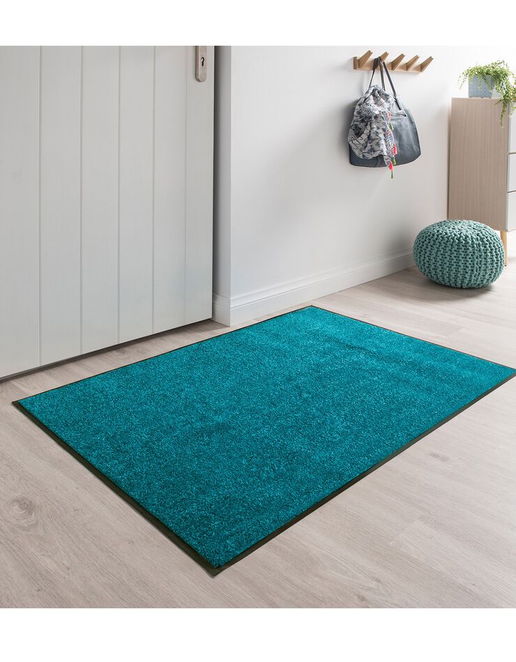Tapis uni anti-poussière luxe (turquoise) Tapis uni anti-poussière luxe (turquoise)
