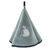 Essuie-mains éponge brodé chats - lot de 2 (gris)