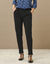 Pantalon 7/8ème chino maille crêpe (noir)