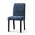 Housse microfibre bi-extensible effet faux uni spéciale chaise (bleu)