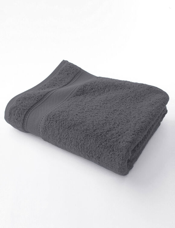 Collection serviettes de bain unies 540g/m2 confort luxe  (anthracite)