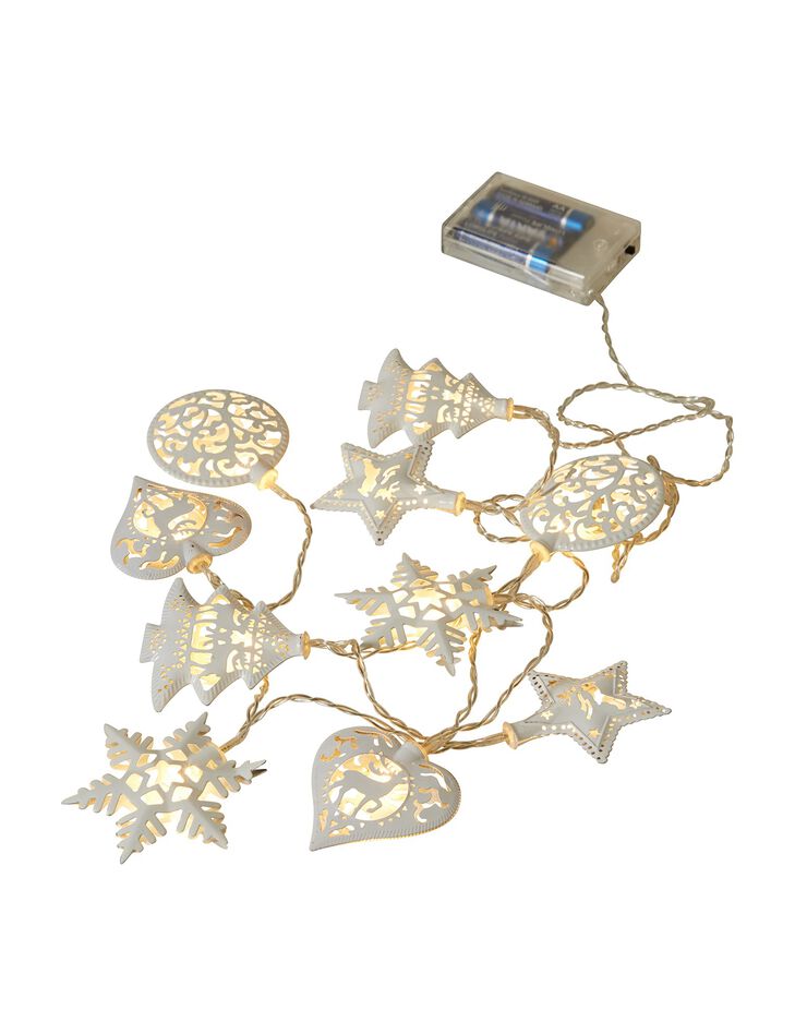 Guirlande lumineuse motifs Noël (gris) Guirlande lumineuse motifs Noël (gris)