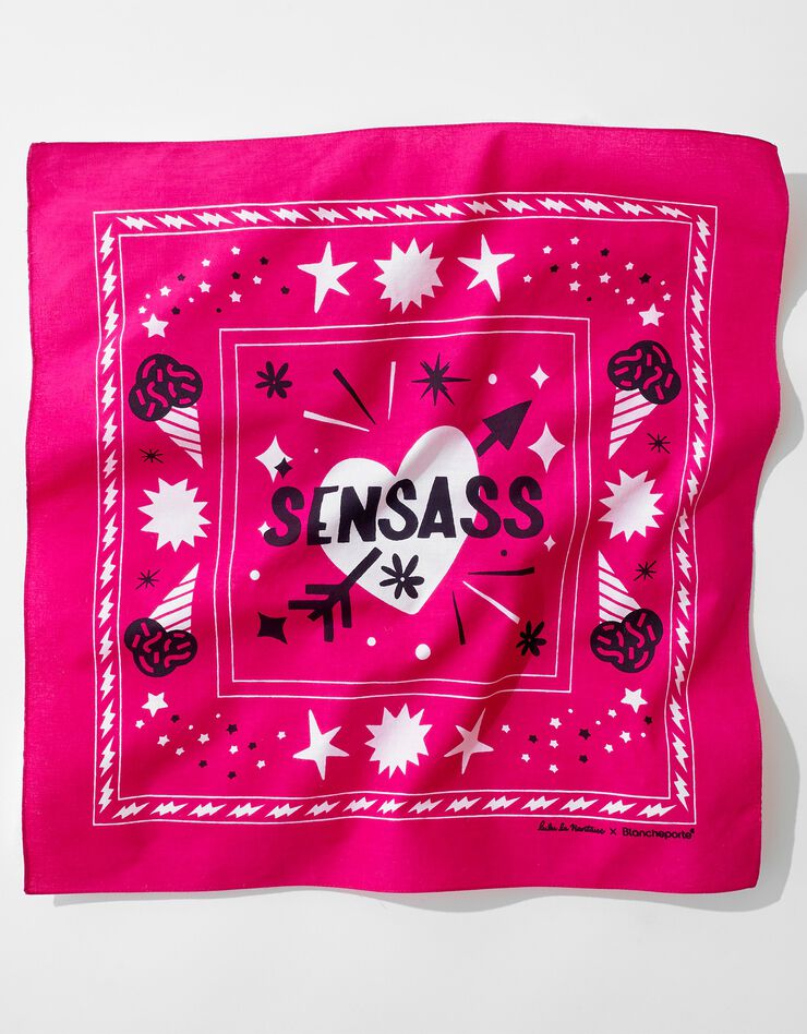 Foulard imprimé bandana collection Lulu la Nantaise (fuchsia) Foulard imprimé bandana collection Lulu la Nantaise (fuchsia)