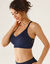 Soutien-gorge forme brassière invisible dos dentelle - sans armatures (marine)