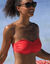 Haut de maillot de bain avec armatures Solaro - forme bandeau (grenadine)