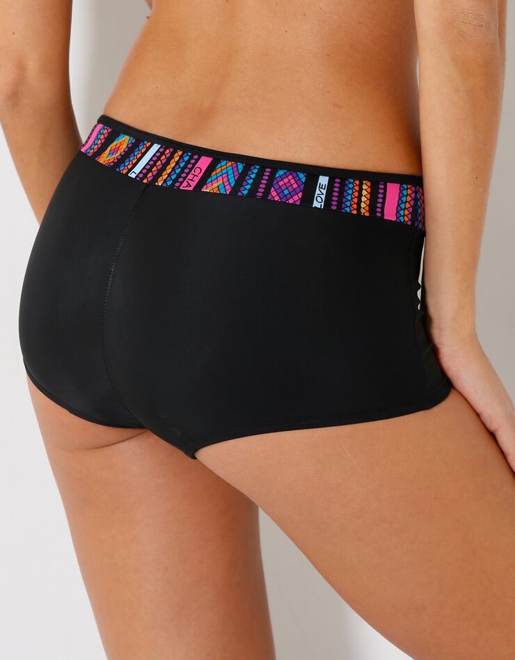 Bas de maillot de bain Olmetto forme boxer - ventre plat (noir) Bas de maillot de bain Olmetto forme boxer - ventre plat (noir)