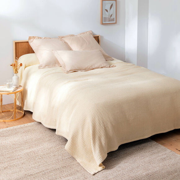 Couverture climatisante nid d'abeille 350 g/m² (écru)