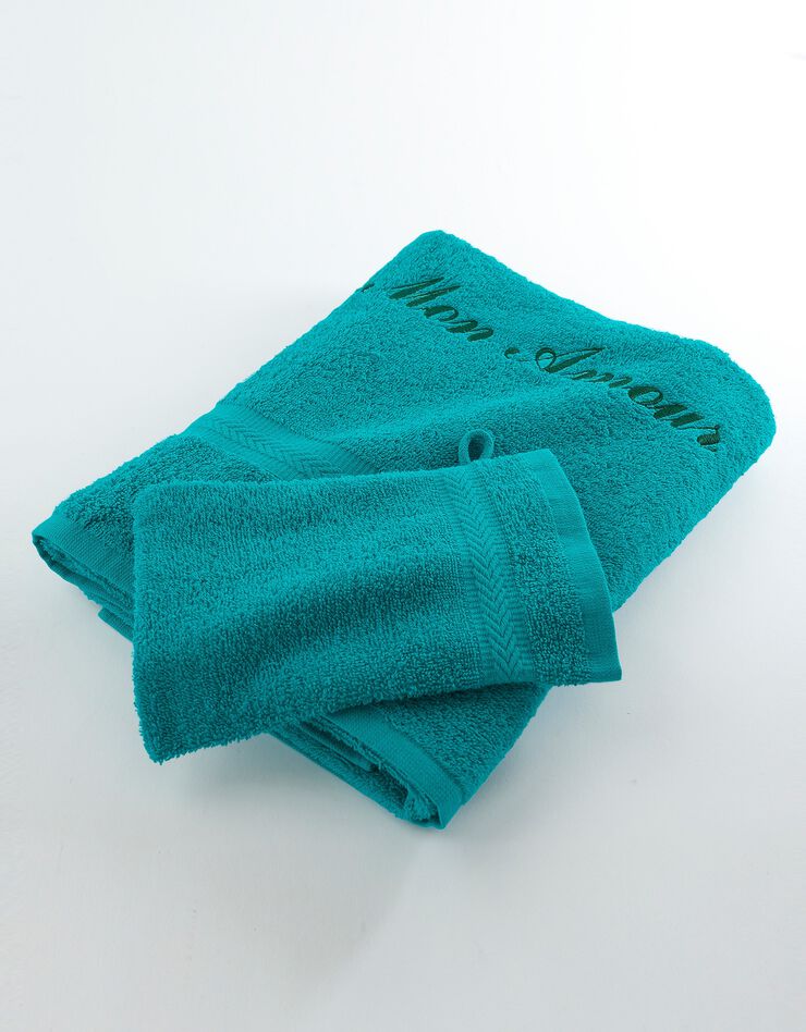 Serviette éponge personnalisable confort moelleux (émeraude) Serviette éponge personnalisable confort moelleux (émeraude)