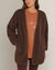 Veste d'int&eacute;rieur en sherpa  (chocolat)