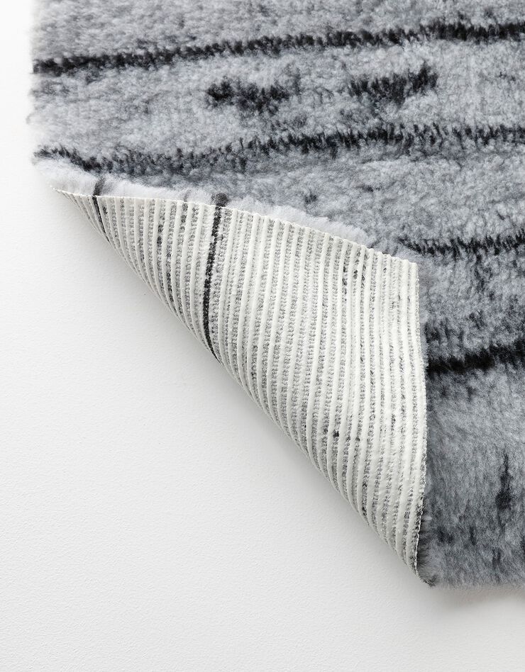Tapis de bain effet parquet (gris)