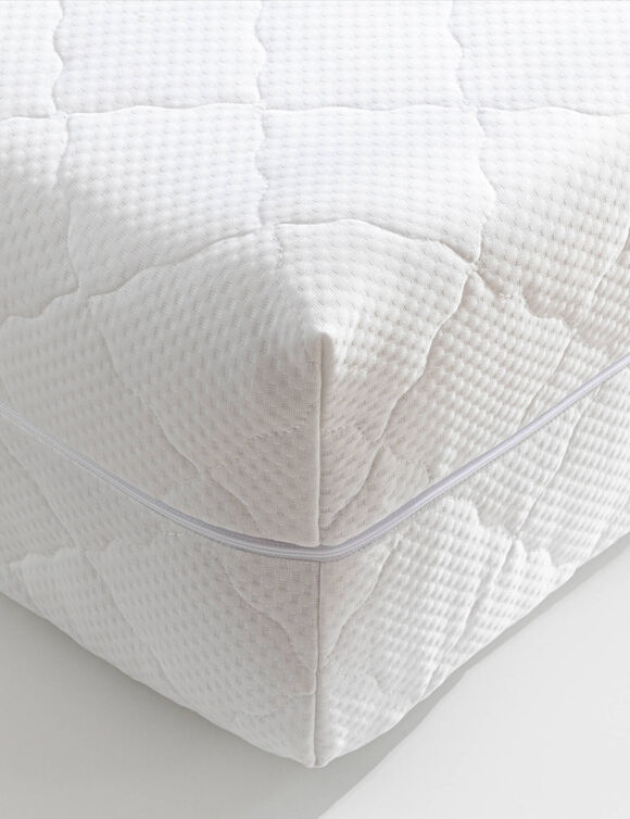 Housse matelas matelass&eacute;e int&eacute;grale qualit&eacute; h&ocirc;tellerie - 30 cm  (blanc)