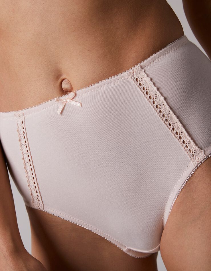 Culotte maxi en coton ajouré - Lot de 2 (chocolat + poudre) Culotte maxi en coton ajouré - Lot de 2 (chocolat + poudre)