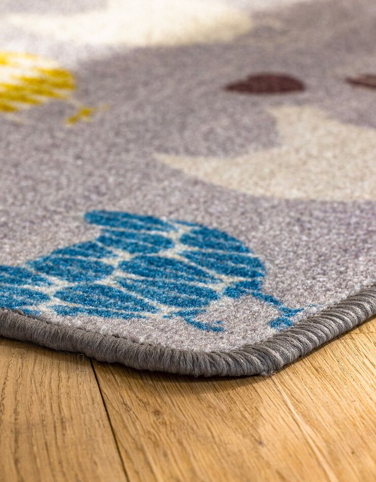Tapis cuisine motif poules et coeurs (multicolore) Tapis cuisine motif poules et coeurs (multicolore)
