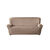 Housse extensible unie canapé fauteuil accoudoirs (taupe)
