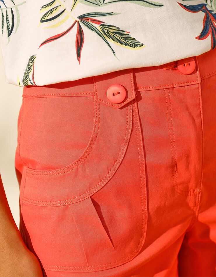 Short revers stretch (corail) Short revers stretch (corail)