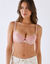 Soutien-gorge forme corbeille dentelle bicolore "Comfort Glam" - avec armatures (rose)