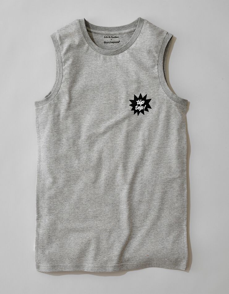 Tee-shirt sans manches homme collection Lulu la Nantaise (gris) Tee-shirt sans manches homme collection Lulu la Nantaise (gris)