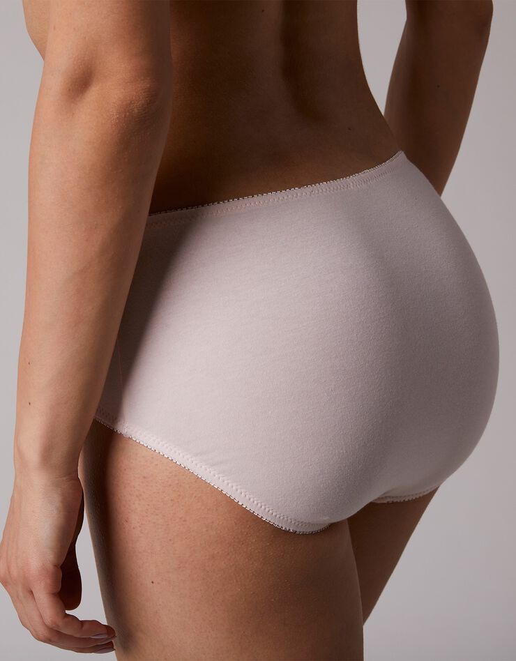 Culotte maxi en coton ajouré - Lot de 2 (chocolat + poudre) Culotte maxi en coton ajouré - Lot de 2 (chocolat + poudre)