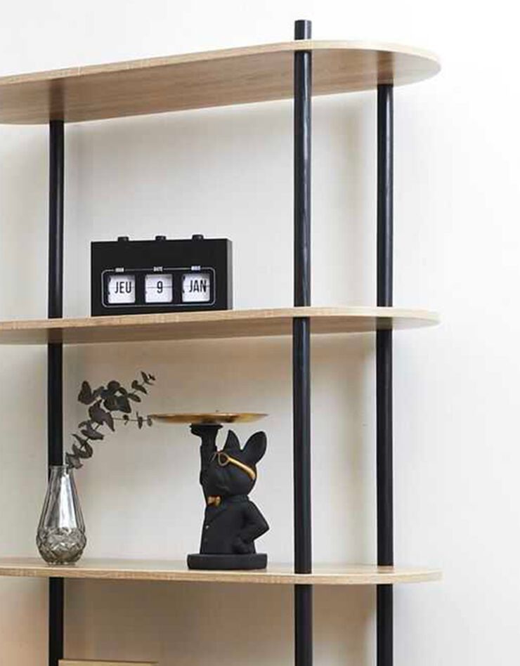 Etagère ovale NEODE 6 niveaux (naturel)