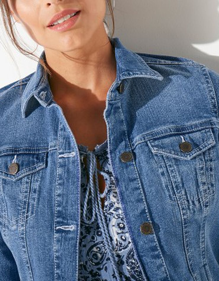 Veste brodée en jean (bleached) Veste brodée en jean (bleached)